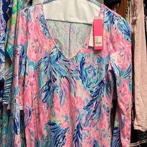 Lilly Pulitzer Davie Dress hot pink NWT L